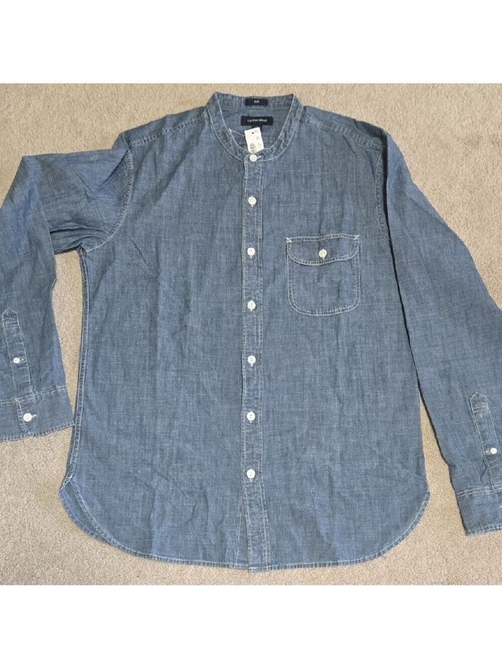 Men's Blue Button-Up Shirt